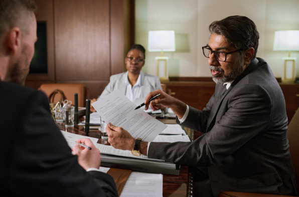 Grupo de abogados prestando servicios en el buffete de abogados en Colombia